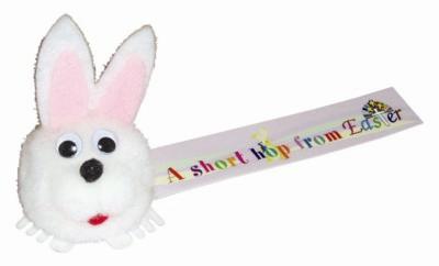 Branded Promotional RABBIT LOGO BUG with Full Colour Printed Ribbon Advertising Bug From Concept Incentives.