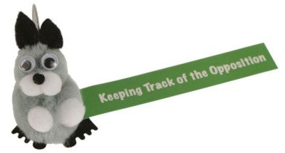 Branded Promotional GREY SQUIRREL LOGOBUG with Full Colour Printed Ribbon Advertising Bug From Concept Incentives.