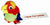 Branded Promotional PARROT LOGO BUG with Full Colour Printed Ribbon Advertising Bug From Concept Incentives.