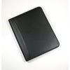 Branded Promotional MELBOURNE NAPPA LEATHER A5 NON-ZIPPED FOLDER in Black Conference Folder From Concept Incentives.