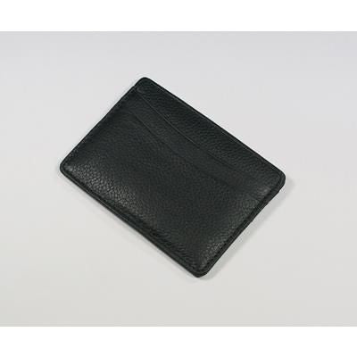 Branded Promotional MELBOURNE NAPPA LEATHER CREDIT CARD HOLDER in Black Credit Card Holder From Concept Incentives.