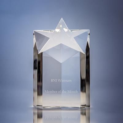 Branded Promotional STAR TOWER OPTICAL CRYSTAL AWARD Award From Concept Incentives.