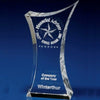 Branded Promotional CRYSTAL GLASS 3D SCULPTURED AWARD OR TROPHY AWARD Award From Concept Incentives.