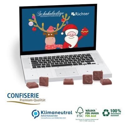 Branded Promotional LAPTOP DESIGN CLASSIC DESK TOP ADVENT CALENDAR Calendar From Concept Incentives.