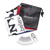 Branded Promotional LEATHERETTE EMBROIDERED DRAWSTRING GOLF GIFT BAG 5 Golf Gift Set From Concept Incentives.