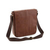 Branded Promotional LEATHER-LOOK MESSENGER BAG Bag From Concept Incentives.