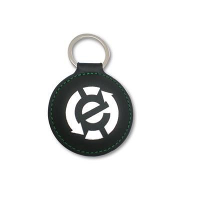 Branded Promotional HIGH QUALITY LEATHERETTE KEYRING Keyring From Concept Incentives.