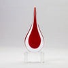 Branded Promotional RED TEAR DROP ON BASE AWARD Award From Concept Incentives.