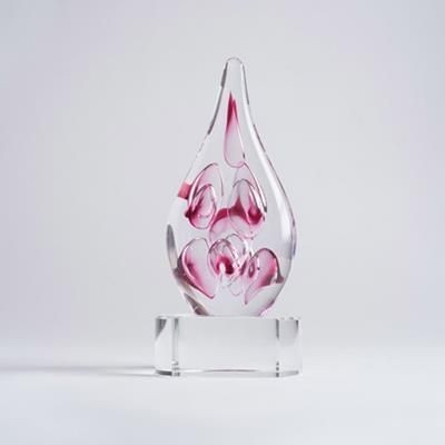 Branded Promotional PINK BUBBLES ON BASE AWARD Award From Concept Incentives.