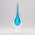 Branded Promotional LIGHT BLUE TEAR DROP ON BASE AWARD Award From Concept Incentives.