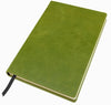Branded Promotional POCKET CASEBOUND NOTE BOOK in Kensington Nappa Leather in Light Green Notebook from Concept Incentives
