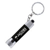 Branded Promotional MCQUEEN SOFT-TOUCH KEYRING in Black Torch from Concept Incentives