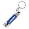 Branded Promotional MCQUEEN SOFT-TOUCH KEYRING in Royal Blue Torch from Concept Incentives