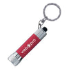 Branded Promotional MCQUEEN SOFT-TOUCH KEYRING in Red Torch from Concept Incentives