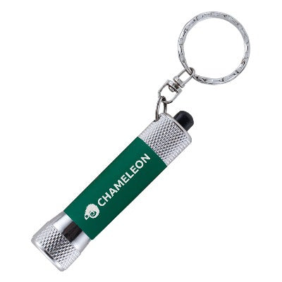 Branded Promotional MCQUEEN SOFT-TOUCH KEYRING in Green Torch from Concept Incentives