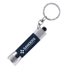 Branded Promotional MCQUEEN SOFT-TOUCH KEYRING in Navy Blue Torch from Concept Incentives