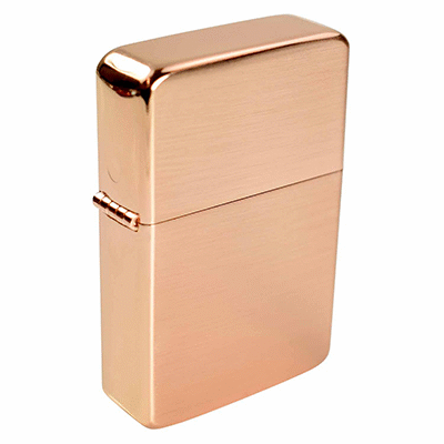 Branded Promotional BRASS STAR LIGHTER in Rose Gold Lighter From Concept Incentives.