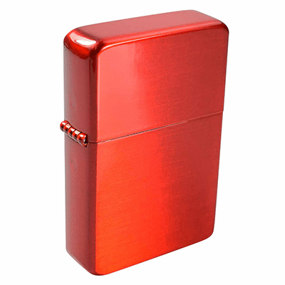 Branded Promotional BRASS STAR LIGHTER in Red Lighter From Concept Incentives.