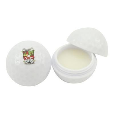 Branded Promotional GOLF BALL SHAPE LIP BALM Lip Balm From Concept Incentives.