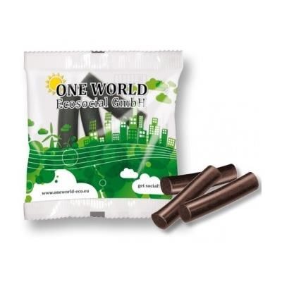 Branded Promotional 18G BAG OF LIQUORICE STICK Sweets From Concept Incentives.