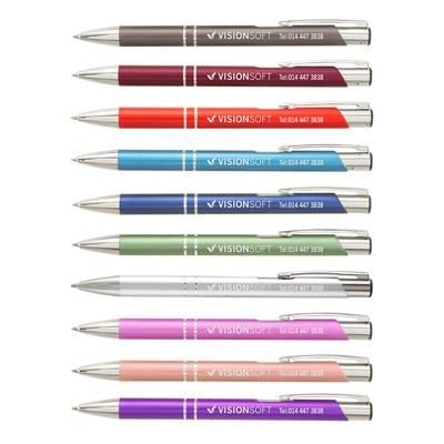 Branded Promotional CROSBY MATTE BALL PEN with Inkjet Print Pen From Concept Incentives.
