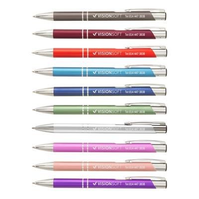 Branded Promotional CROSBY MATTE BALL PEN with Inkjet Print Pen From Concept Incentives.