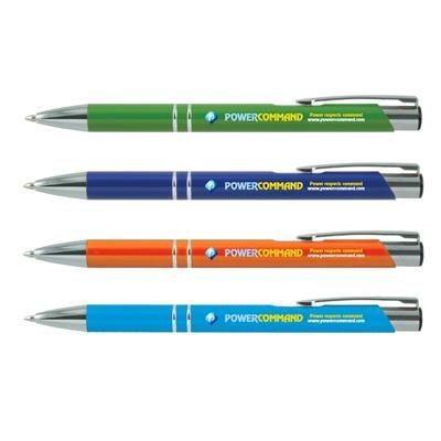 Branded Promotional CROSBY SOFT-TOUCH BALL PEN with Inkjet Print Pen From Concept Incentives.