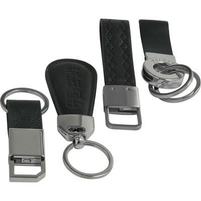 Branded Promotional PU LEATHER KEYRING Keyring From Concept Incentives.