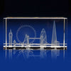 Branded Promotional CRYSTAL GLASS LONDON SKYLINE PAPERWEIGHT OR AWARD Award From Concept Incentives.