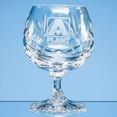 Branded Promotional GLENCOE LEAD CRYSTAL PANEL BRANDY GLASS Brandy Glass From Concept Incentives.