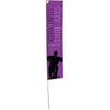 Branded Promotional LIGHT EDGE FLAG with Single Sided Graphic - No Base Flag From Concept Incentives.