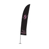 Branded Promotional LIGHT FEATHER FLAG with Single Sided Graphic Flag From Concept Incentives.