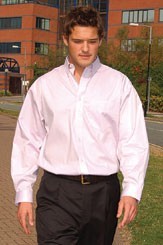 Branded Promotional LONG SLEEVE OXFORD SHIRT Shirt From Concept Incentives.