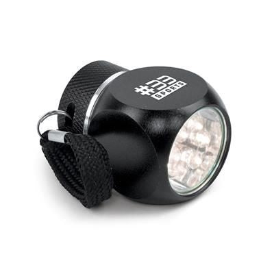 Branded Promotional CUBE METAL TORCH Torch in Black From Concept Incentives.