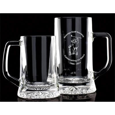 Branded Promotional LARGE STERN TANKARD 50CL, 150MM HIGH, SUPPLIED in Presentation Carton Beer Glass From Concept Incentives.