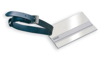 Branded Promotional LUGGAGE TAG in Silver Luggage Tag From Concept Incentives.