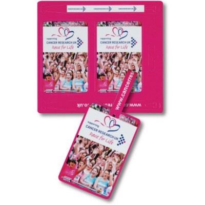 Branded Promotional POLYPROPYLENE LUGGAGE TAG SET in White Luggage Tag From Concept Incentives.