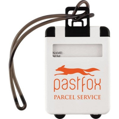 Branded Promotional LUGGAGE TAG in White Luggage Tag From Concept Incentives.