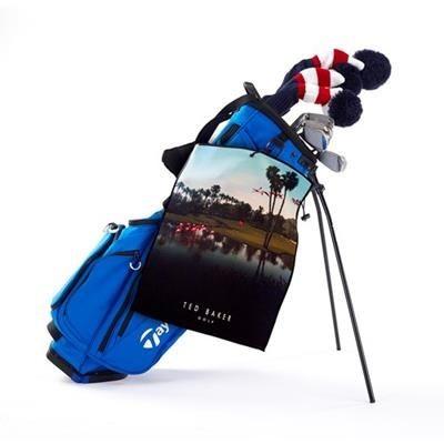 Branded Promotional LUMI CART GOLF TOWEL Golf Towel From Concept Incentives.