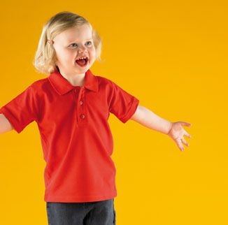 Branded Promotional LARKWOOD BABY & TODDLER POLO SHIRT Babywear From Concept Incentives.