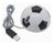 Branded Promotional FOOTBALL USB OPTICAL COMPUTER MOUSE in White & Black Mouse From Concept Incentives.