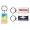 Branded Promotional SMALL ARCH KEYRING BRIGHT SILVER CHROME CAST ALLOY METAL KEYRING with 24mm Split Ring Fitting Keyring From Concept Incentives.