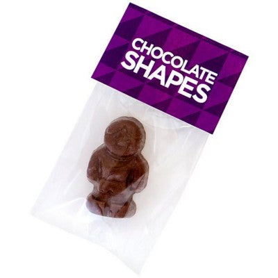 Branded Promotional CHOCOLATE MAN with Printed Header Card Chocolate From Concept Incentives.