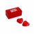 Branded Promotional 4 CHOCOLATE HEART BOX Chocolate From Concept Incentives.