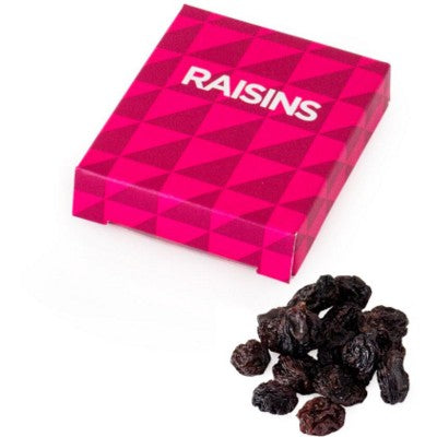 Branded Promotional RAISINS in Printed Box: Minimum Quantity: 100 Fruit From Concept Incentives.