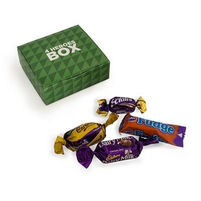 Branded Promotional 4 HEROES CHOCOLATE BOX Chocolate From Concept Incentives.