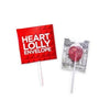 Branded Promotional HEART LOLLY ENVELOPE Lollipop From Concept Incentives.