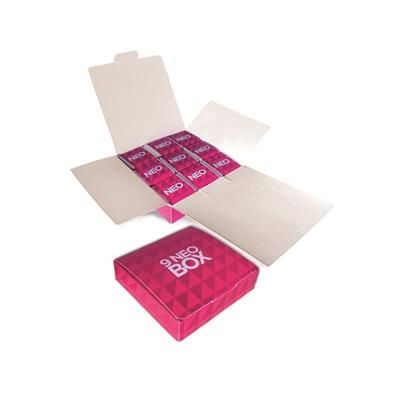 Branded Promotional 9 NEOPOLITAN CHOCOLATE BOX Chocolate From Concept Incentives.