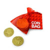 Branded Promotional COIN ORGANZA BAG Chocolate From Concept Incentives.