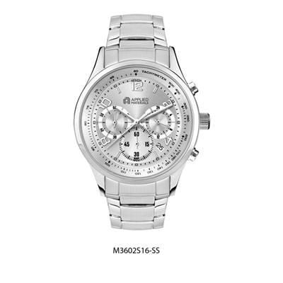 Branded Promotional CHRONOGRAPH STAINLESS STEEL METAL GENTS WATCH Watch From Concept Incentives.